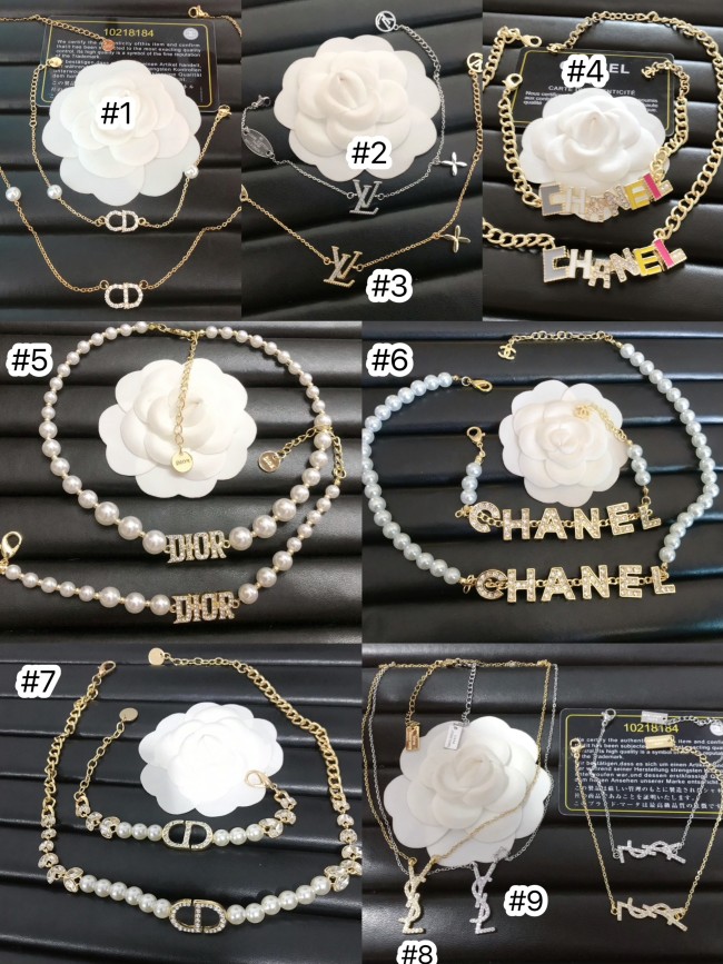 Fashion Necklace with Bracelet Set with Box  #LOV #GUI