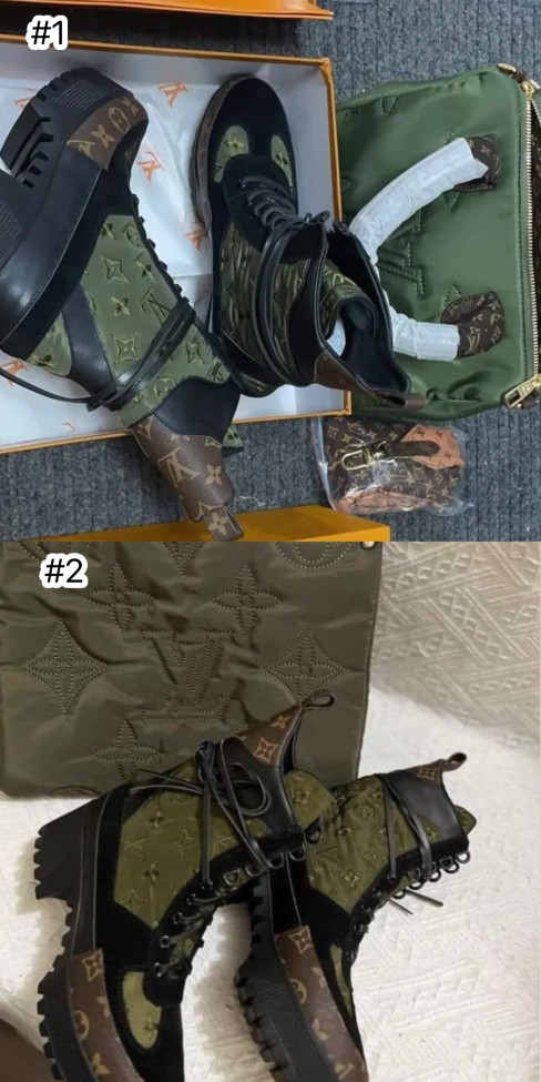 1 Set Top Quality Fashion Boot & Bag Set #LOV
