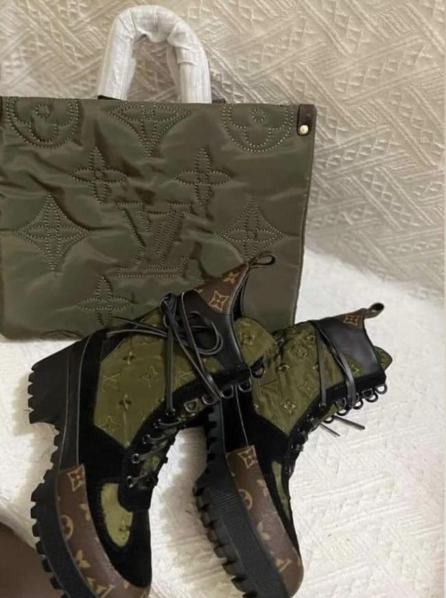 1 Set Top Quality Fashion Boot & Bag Set #LOV