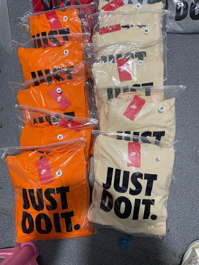 Fashion Sports Hoodie Set with Tags Cotton Material #NIK