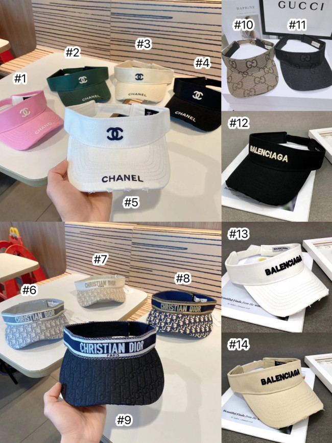 Fashion Visor Hat #CHN #DIO #GUI