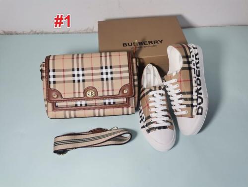 Fashion Shoes with Bag Set #BUR