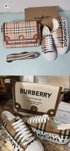 Fashion Shoes with Bag Set #BUR