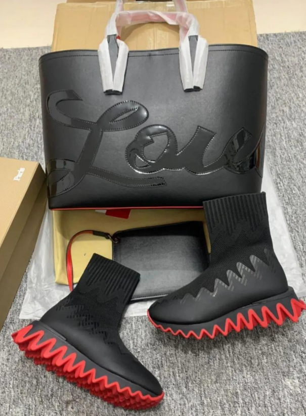 Fashion CL Shoes with Bag Set