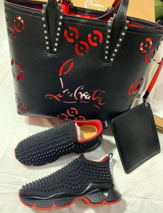 Fashion CL Shoes with Bag Set