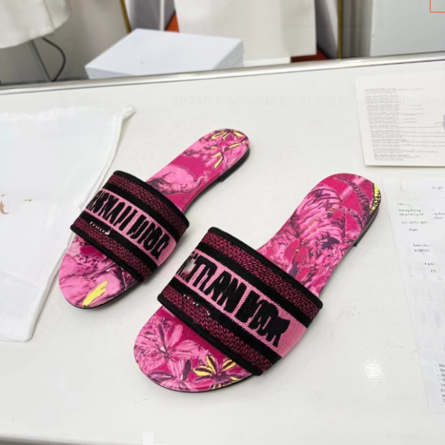  Women Fashion Slides with Box #DIO