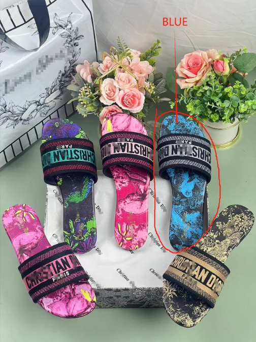  Women Fashion Slides with Box #DIO