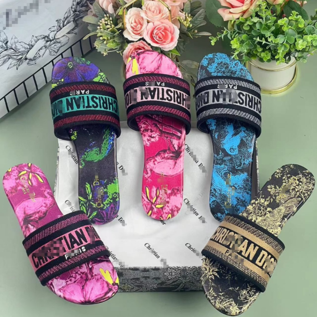 Women Fashion Slides with Box #DIO