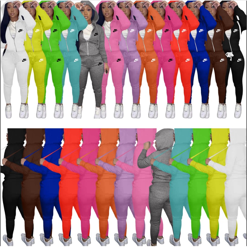 Women Sports Set with Stictched Logo with Tags #NIK