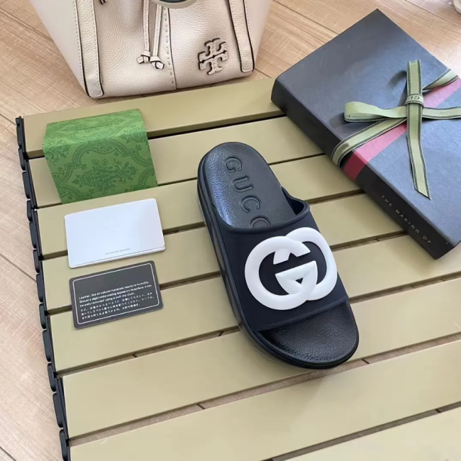 Women Fashion Slides with Box #GUI