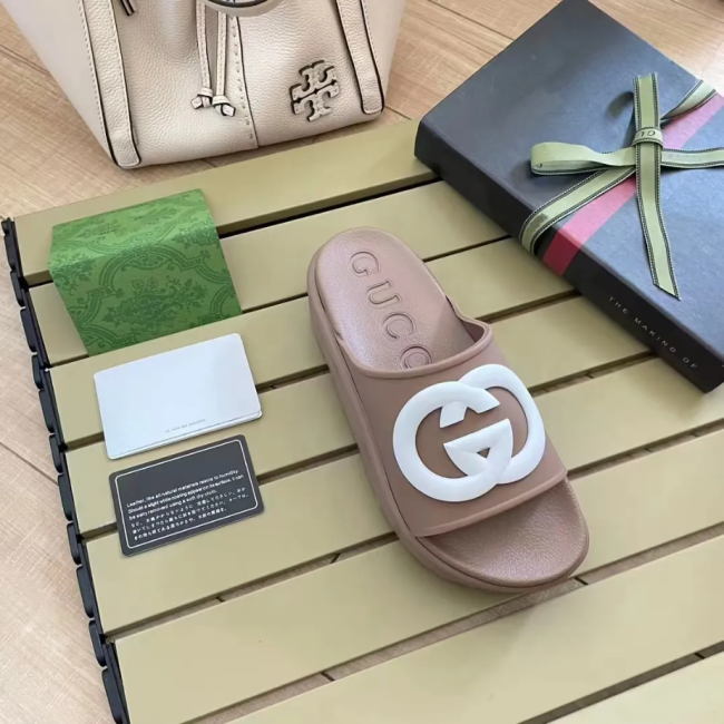 Women Fashion Slides with Box #GUI