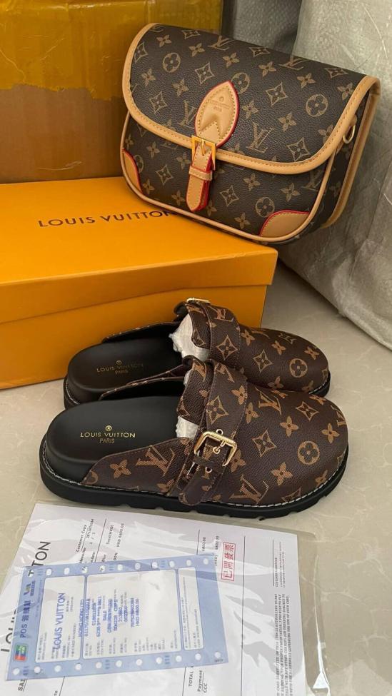 Fashion Shoes with Bag Set #LOV