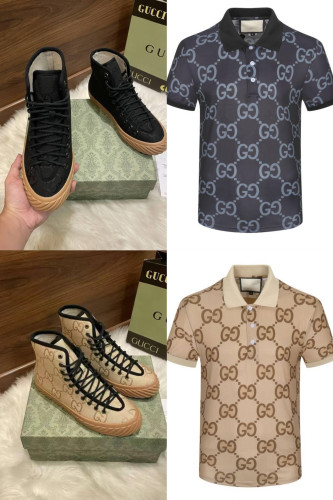  Men's Shirt with Shoes Set #GUI