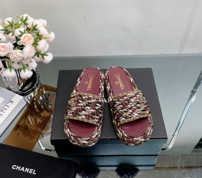 Women Fashion Slides with Box #CHN