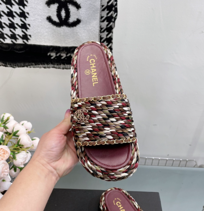 Women Fashion Slides with Box #CHN