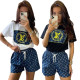 Women Fashion 2 pcs Shorts Set #LOV