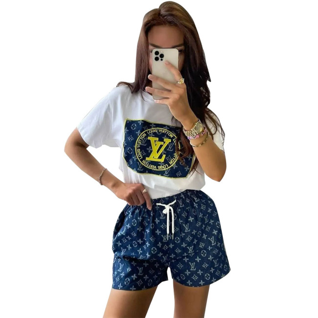 Women Fashion 2 pcs Shorts Set #LOV