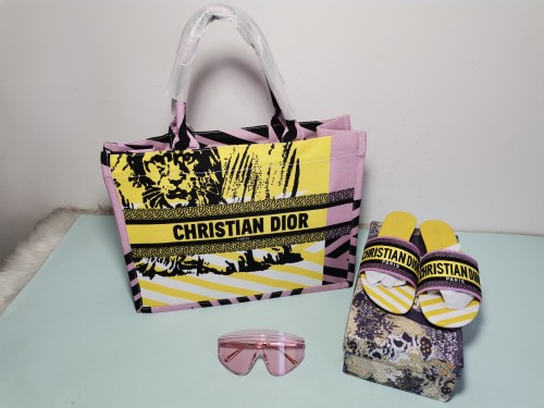 Fashion Tote Bag with Slides with Shades Set #DIO