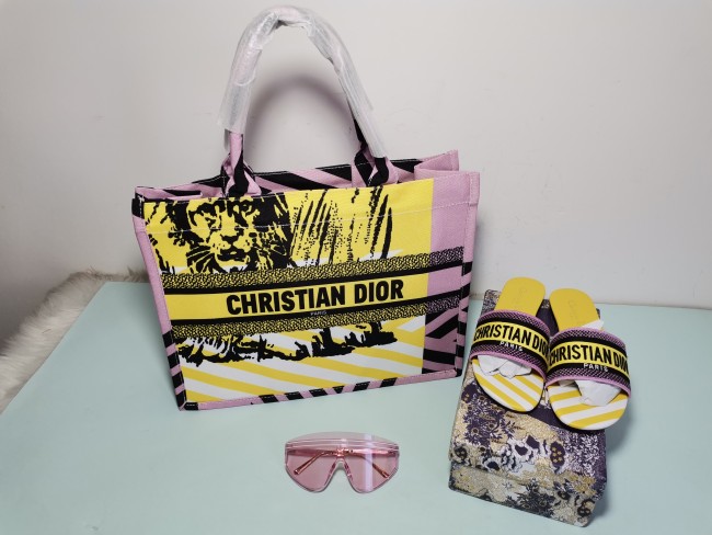 Fashion Tote Bag with Slides with Shades Set #DIO