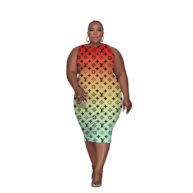 Women Plus Size Sleeveless Dress #GUI #DIO #LOV #CHN