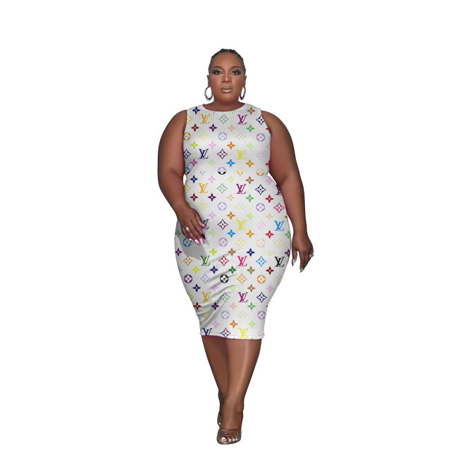 Women Plus Size Sleeveless Dress #GUI #DIO #LOV #CHN