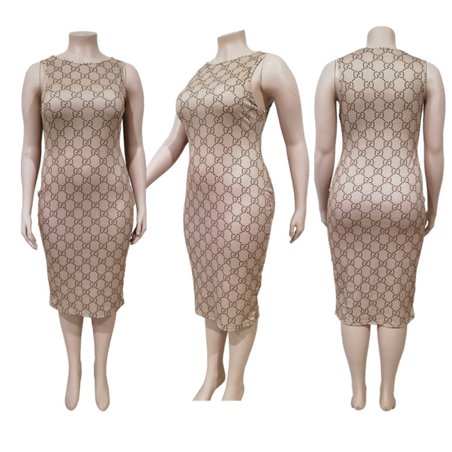 Women Plus Size Sleeveless Dress #GUI #DIO #LOV #CHN