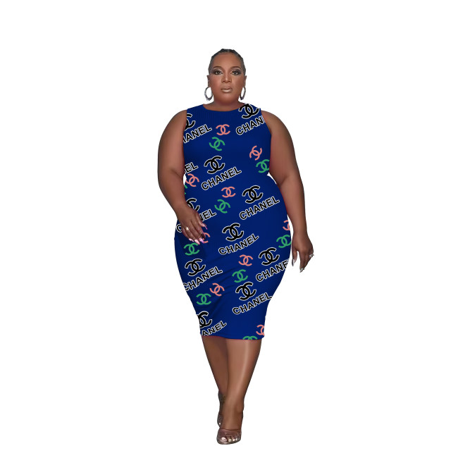 Women Plus Size Sleeveless Dress #GUI #DIO #LOV #CHN