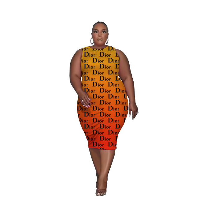 Women Plus Size Sleeveless Dress #GUI #DIO #LOV #CHN