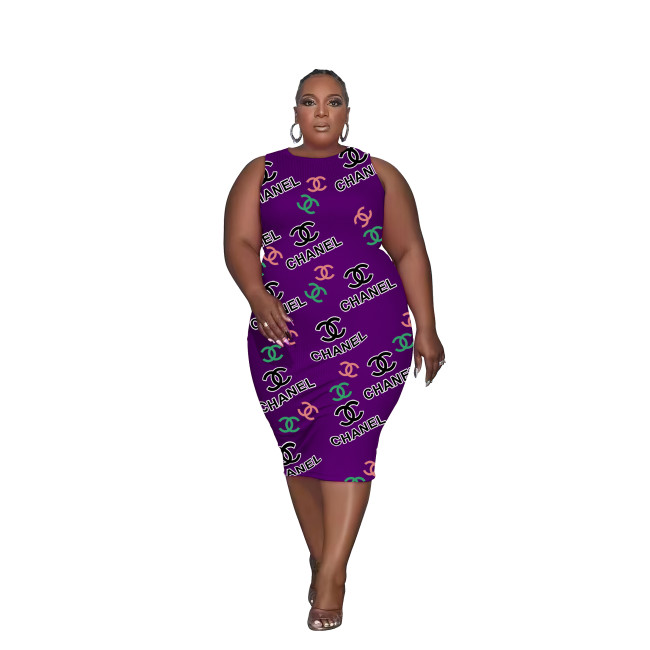 Women Plus Size Sleeveless Dress #GUI #DIO #LOV #CHN