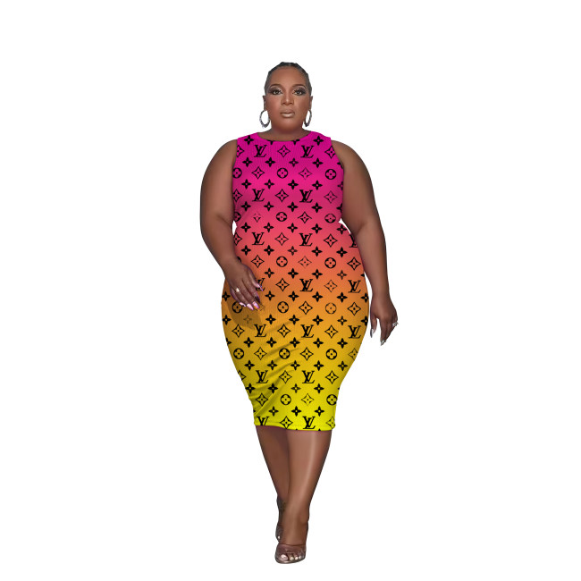 Women Plus Size Sleeveless Dress #GUI #DIO #LOV #CHN