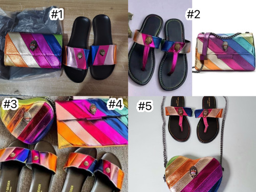 Fashion Kurt Slides with Bag Set #NOO