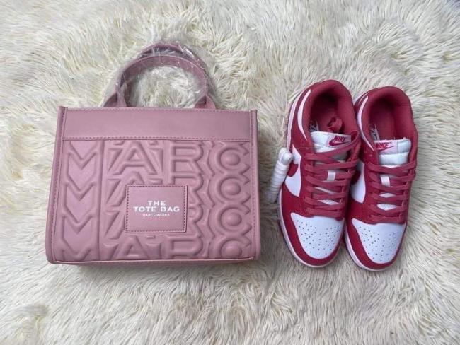 Women Fashion Bag with Shoes Set #NIK