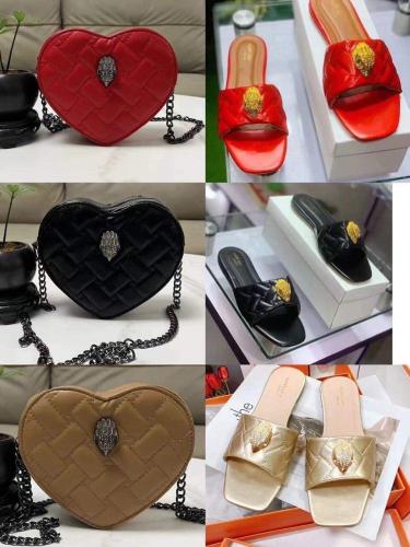 Women Fashion Slides with Bag Set #NOO