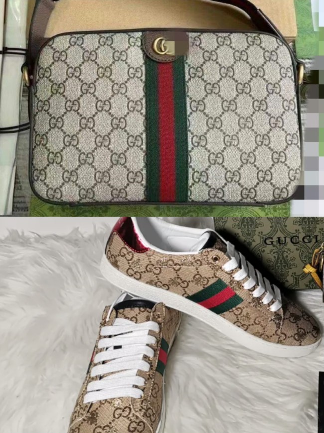 Women Fashion Bag with Shoes Set #GUI