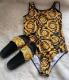 Fashion Women Slides with Swimsuits Set #VER