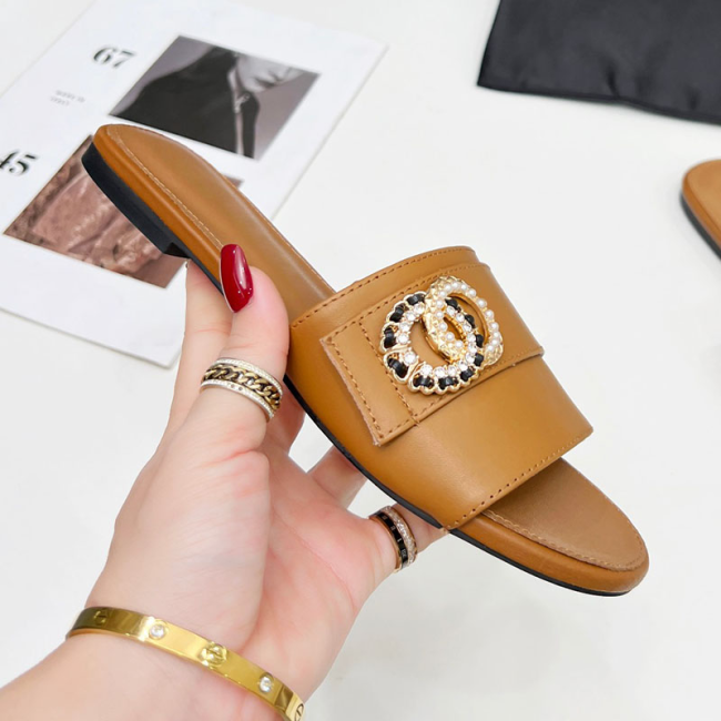 Women Fashion Slides with Box #CHN