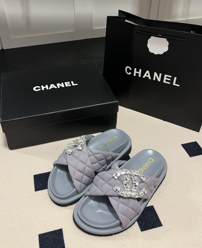 Women Fashion Slides with Box #CHN