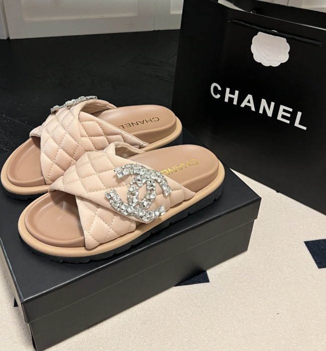 Women Fashion Slides with Box #CHN