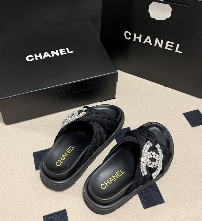Women Fashion Slides with Box #CHN