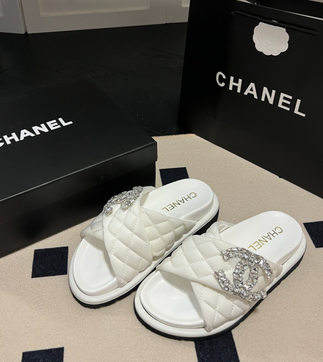 Women Fashion Slides with Box #CHN