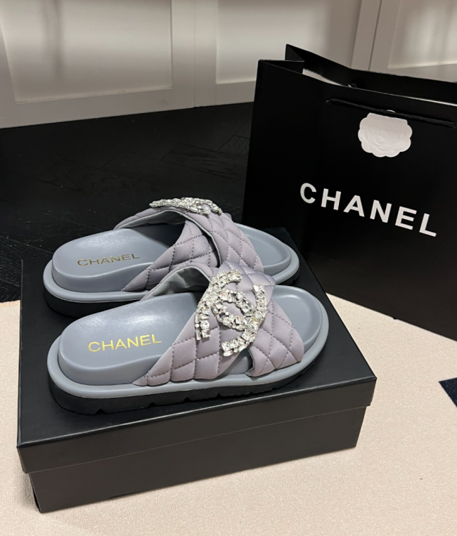 Women Fashion Slides with Box #CHN