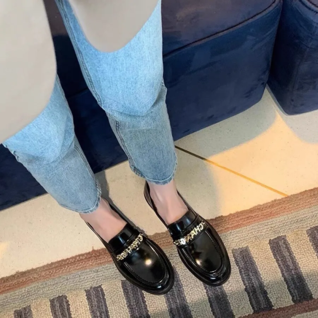 Women Fashion Loafer Shoes with Box #CHN