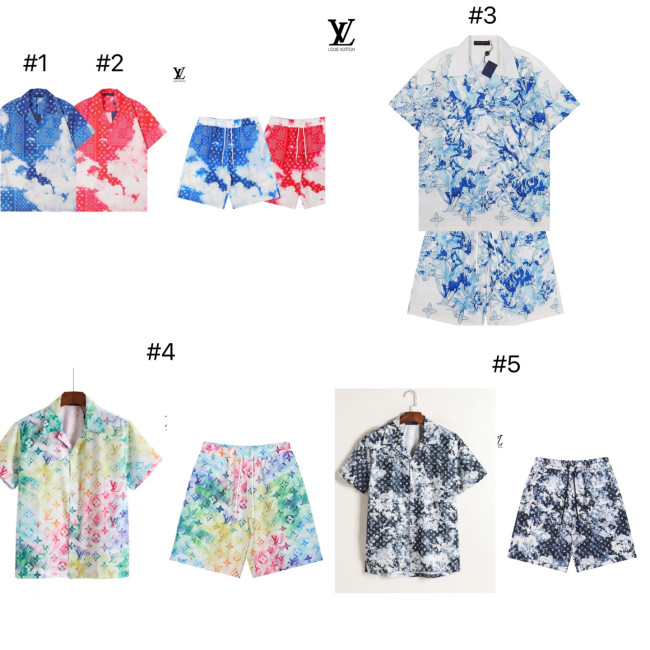 Fashion Men's Shirt with Shorts Set with Tags  #LOV