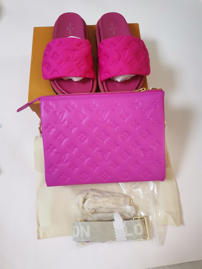 Fashion Slides with Bag Set #LOV