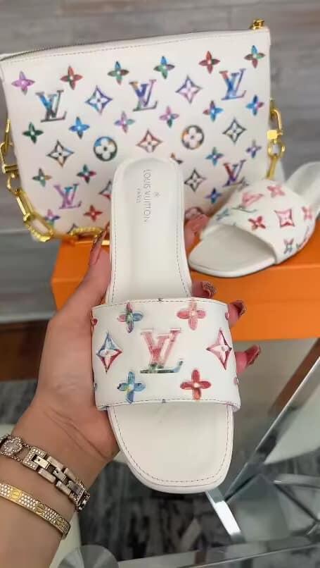 Fashion Slides with Bag Set #LOV