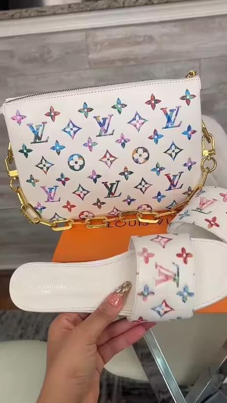 Fashion Slides with Bag Set #LOV