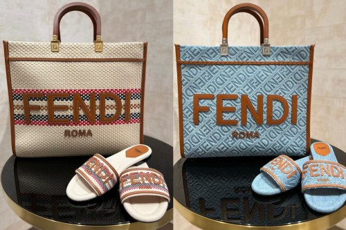 Fashion Slides with Tote Bag Set #FEI