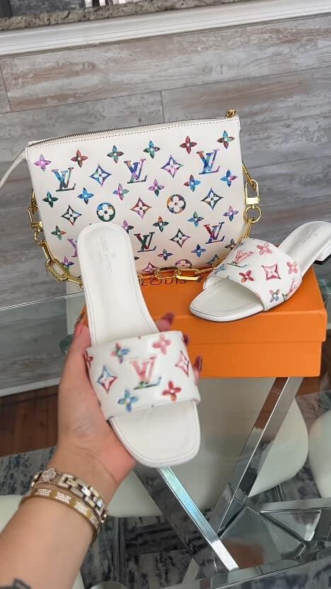 Fashion Slides with Bag Set #LOV