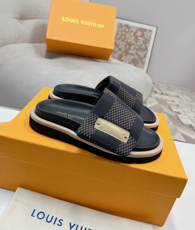 Women Fashion Slides with Box #LOV