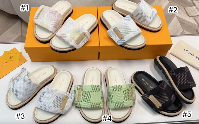 Women Fashion Slides with Box #LOV